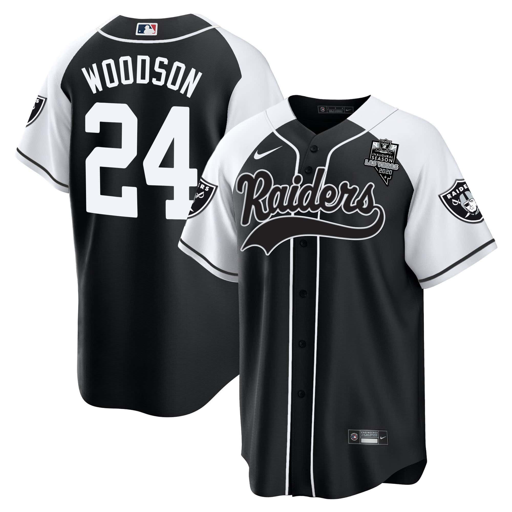 Men Oakland Raiders #24 Woodson Black 2024 Nike Vapor Baseball NFL Jersey style 1->indianapolis colts->NFL Jersey